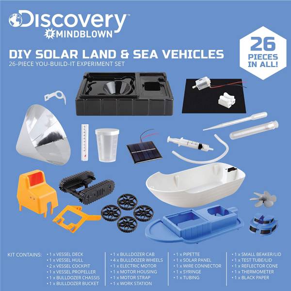 Discovery Mindblown DIY Solar Land and Sea Rover (Solar Experiment Set)