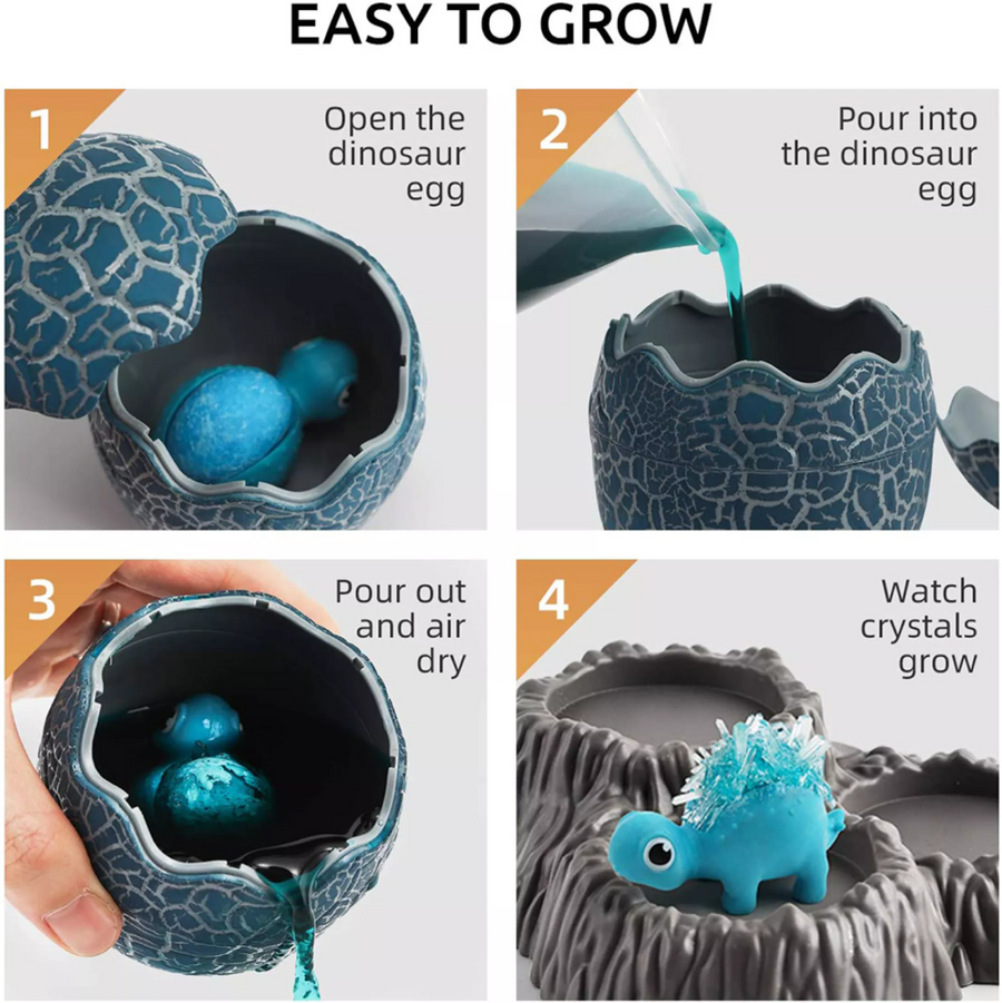 Crystal Dinos in Egg